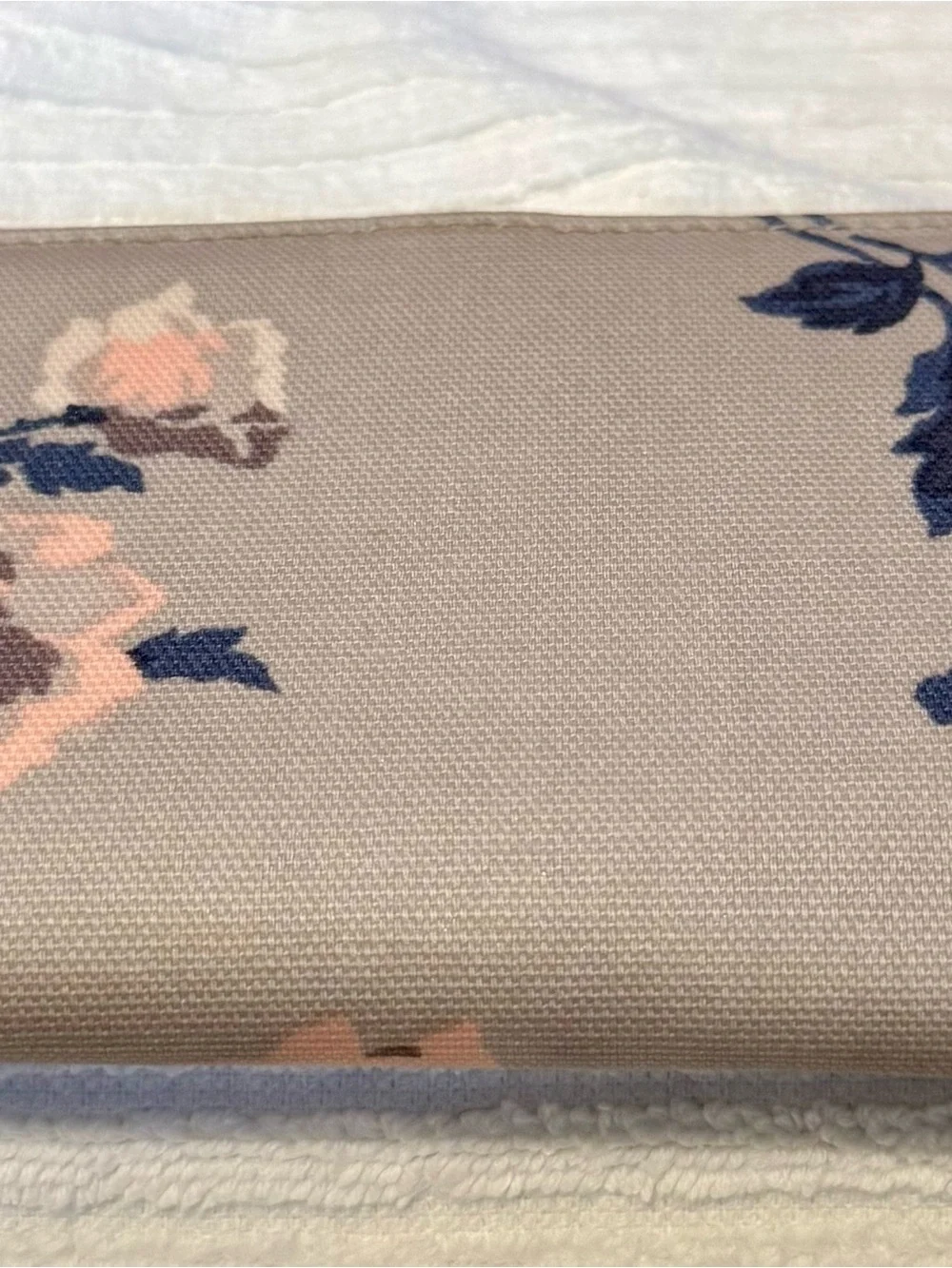 Cath Kidston Blush Pink and Navy Floral Zip Clutch